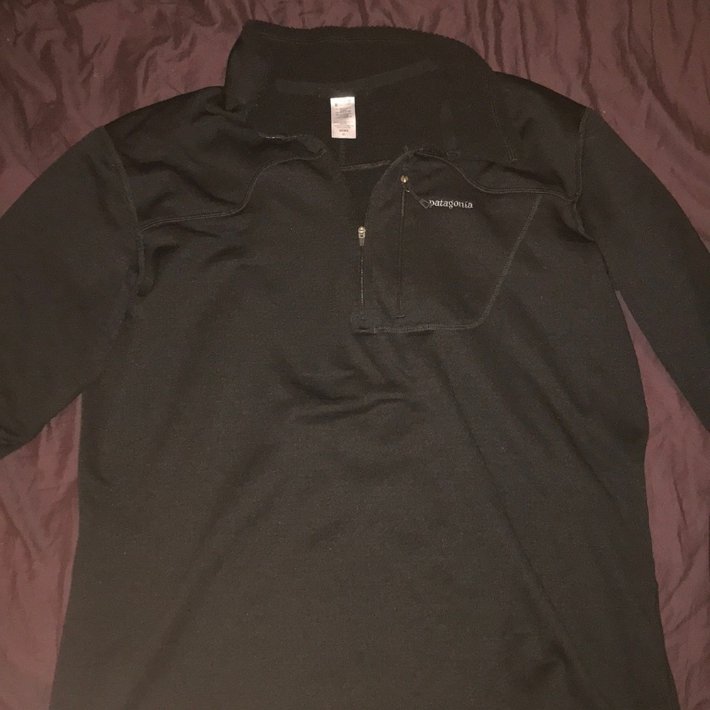 Men’s Patagonia R1 Fleece-Black, XL